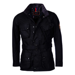 Barbour International Triumph Rocket Wax Jacket, Black